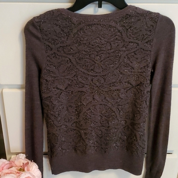 Vera Wang Sparkling Silver Grey cardigan - Picture 12 of 14